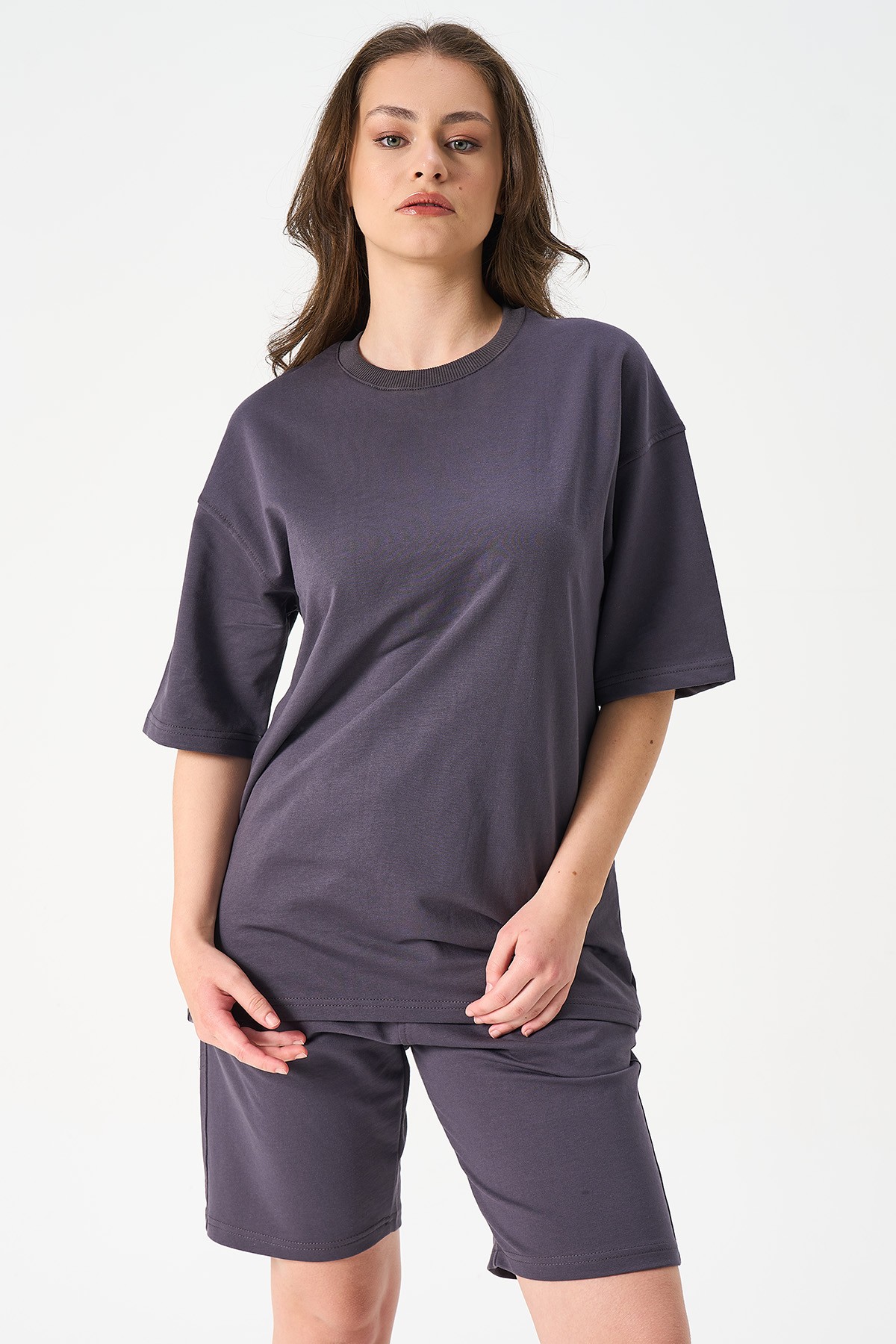 Damen Oversize T-Shirt - GRAU image