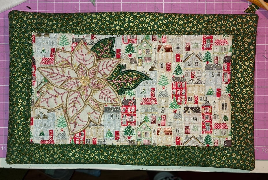 Stickdatei ITH Weihnachtsstern Quilt MugRug