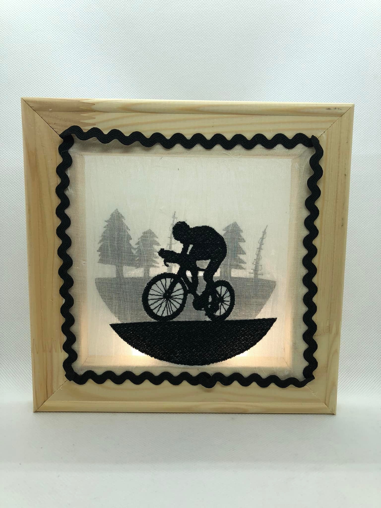 Stickdatei Shadow Box Fahrrad