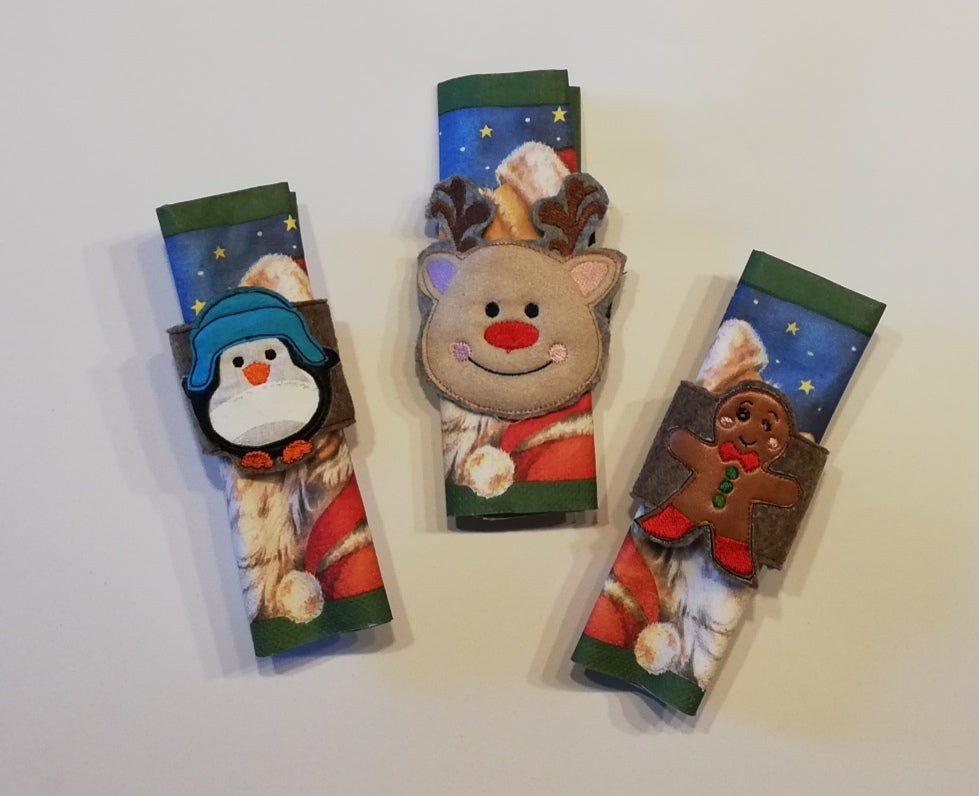 Stickdatei ITH Serviettenringe Weihnachten