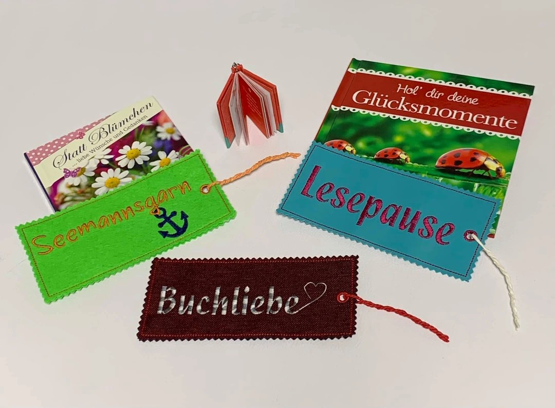 Stickdatei ITH Lesezeichen Set