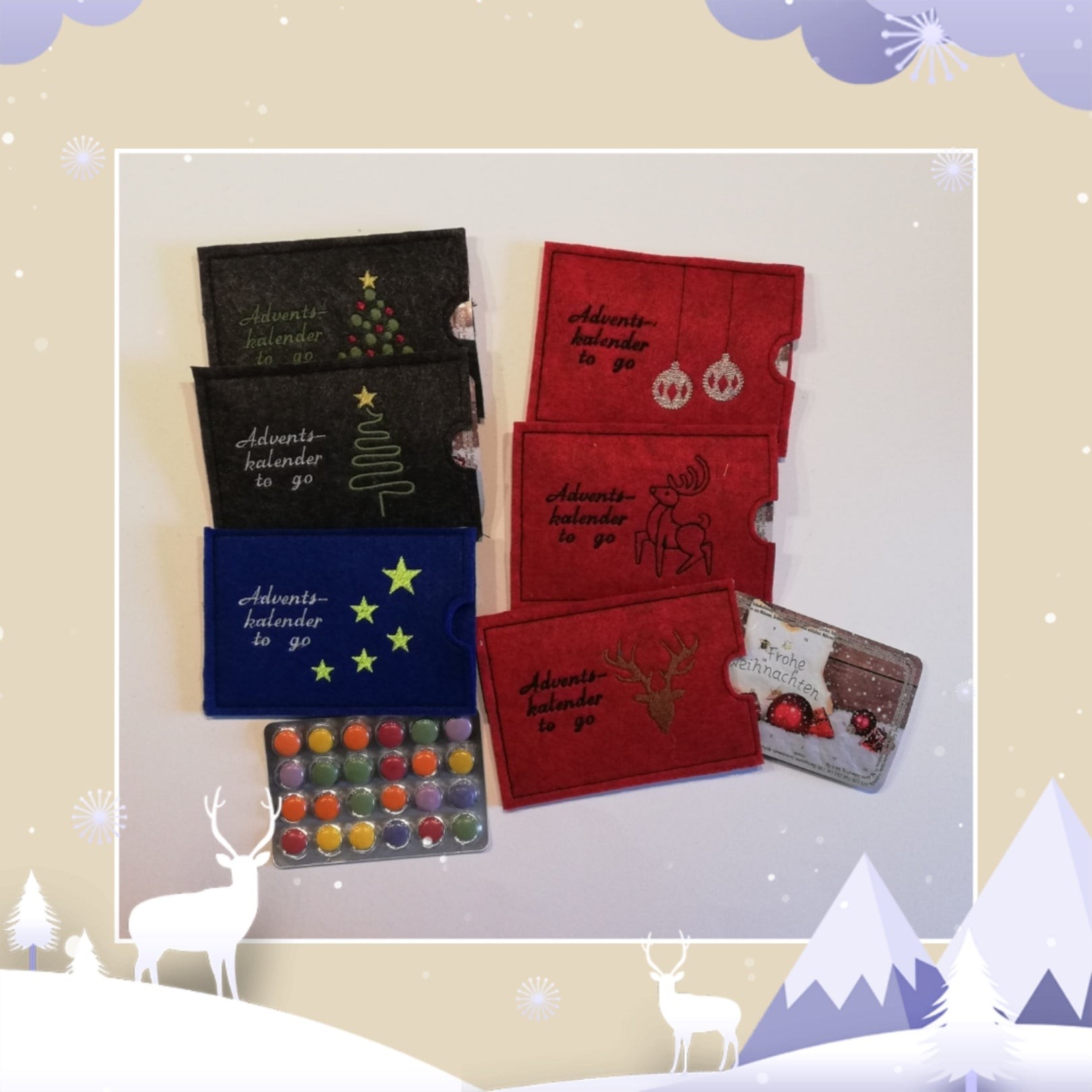 Stickdatei ITH Adventkalender to go Set