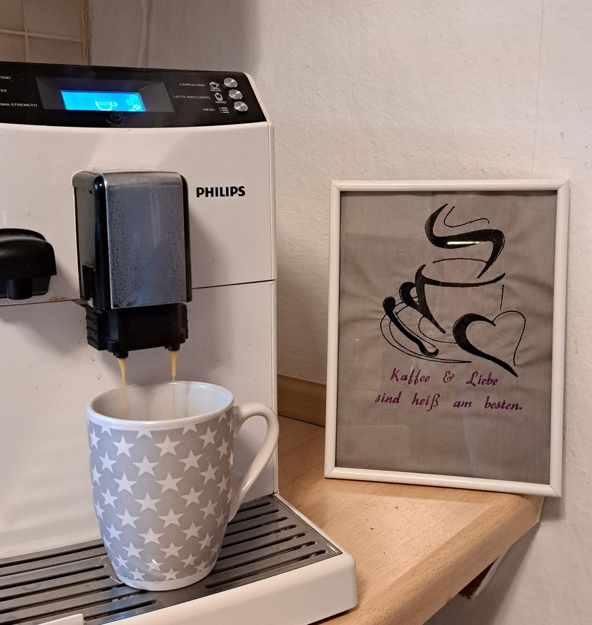 Stickdatei Kontur Kaffeetasse