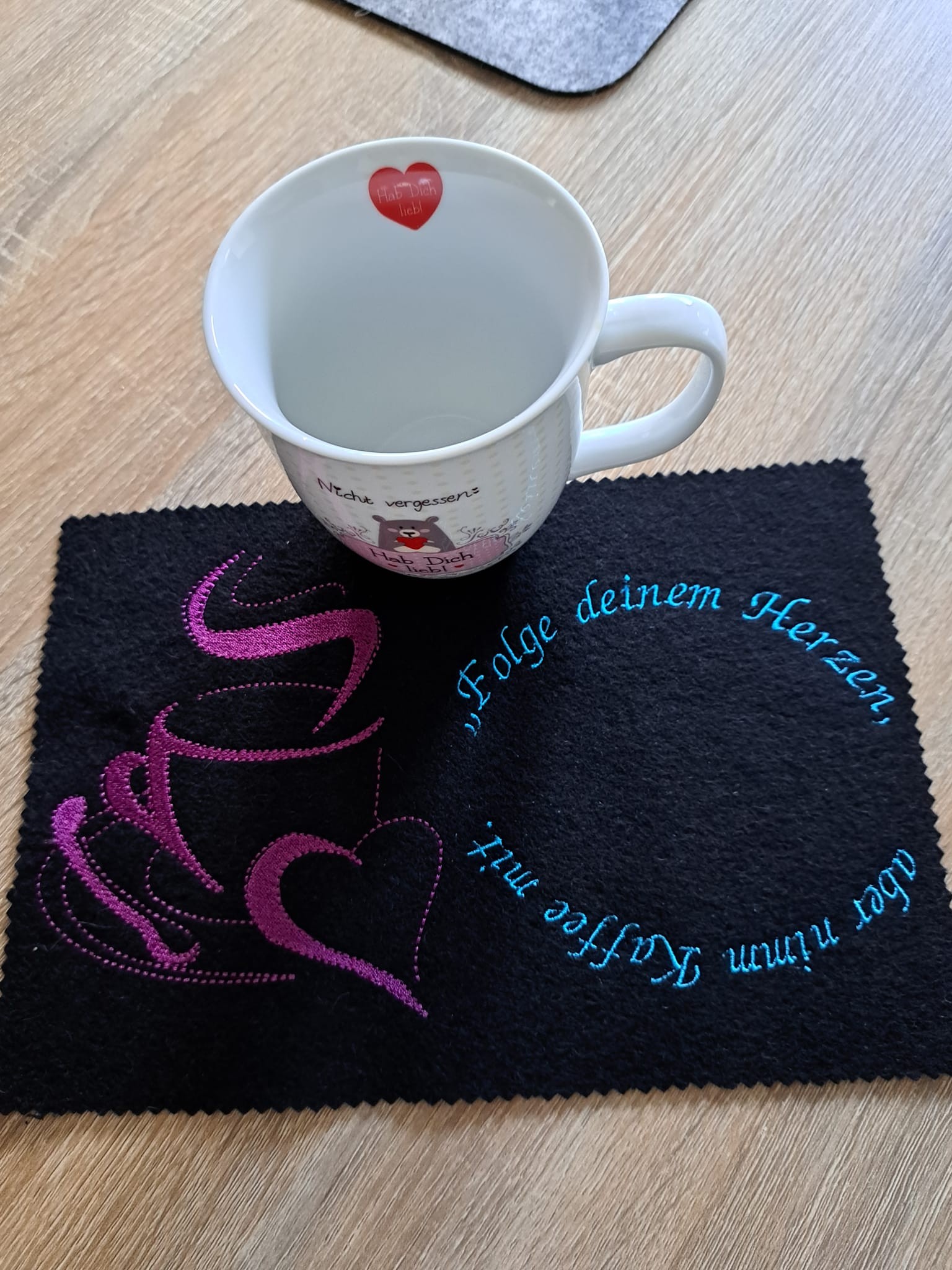 Stickdatei Kontur Kaffeetasse