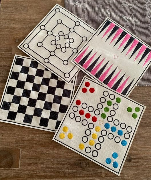 Stickdatei ITH Brettspiele Set 1