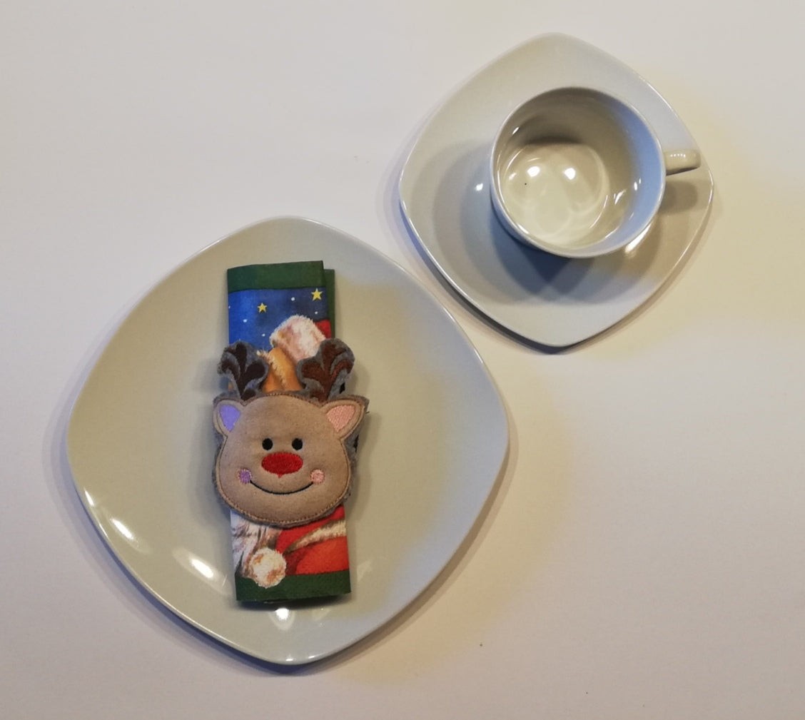 Stickdatei ITH Serviettenringe Weihnachten