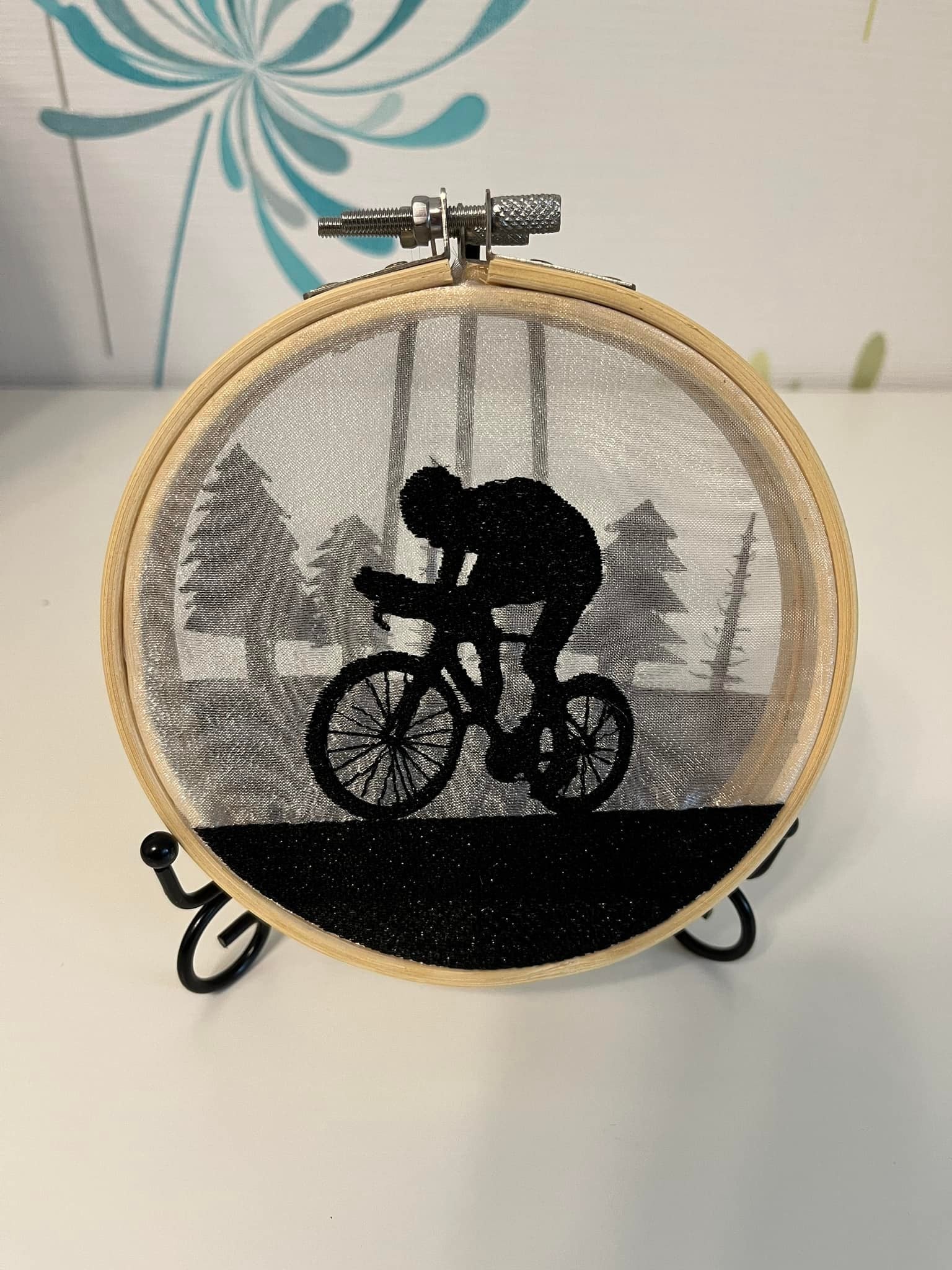 Stickdatei Shadow Box Fahrrad