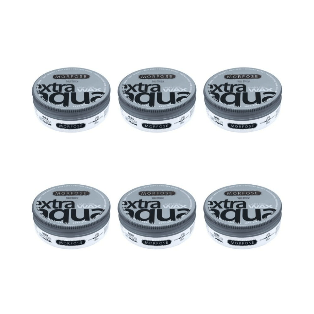 Morfose Extra Aqua Gel Haarwachs 175 ml - 6 er Set