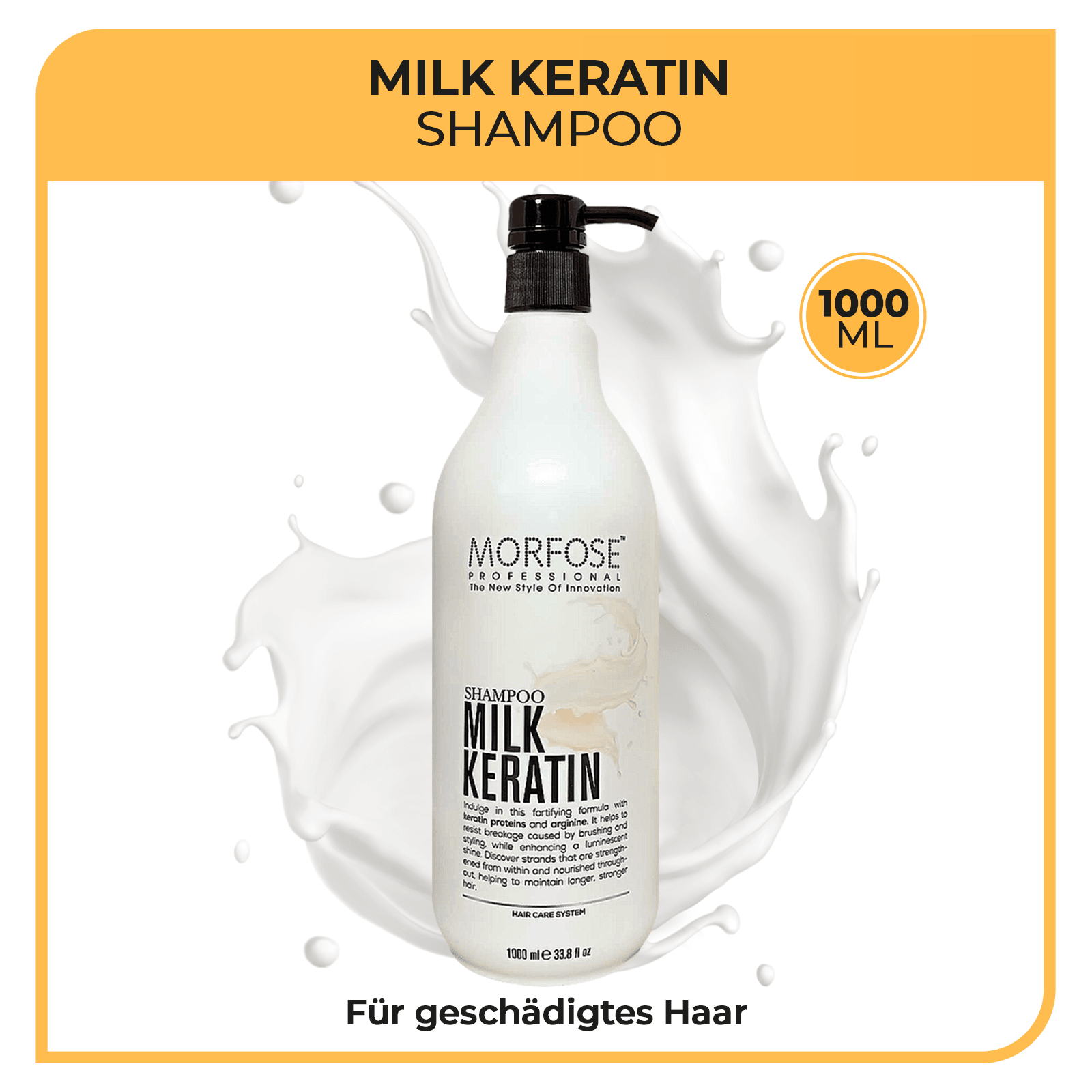 Morfose Milk Keratin Shampoo 1000 ml