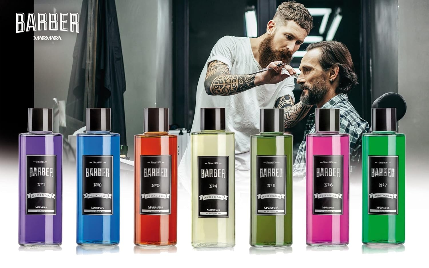 Marmara Barber No: 2 Eau De Cologne 500 ml (Glass Bottle) 