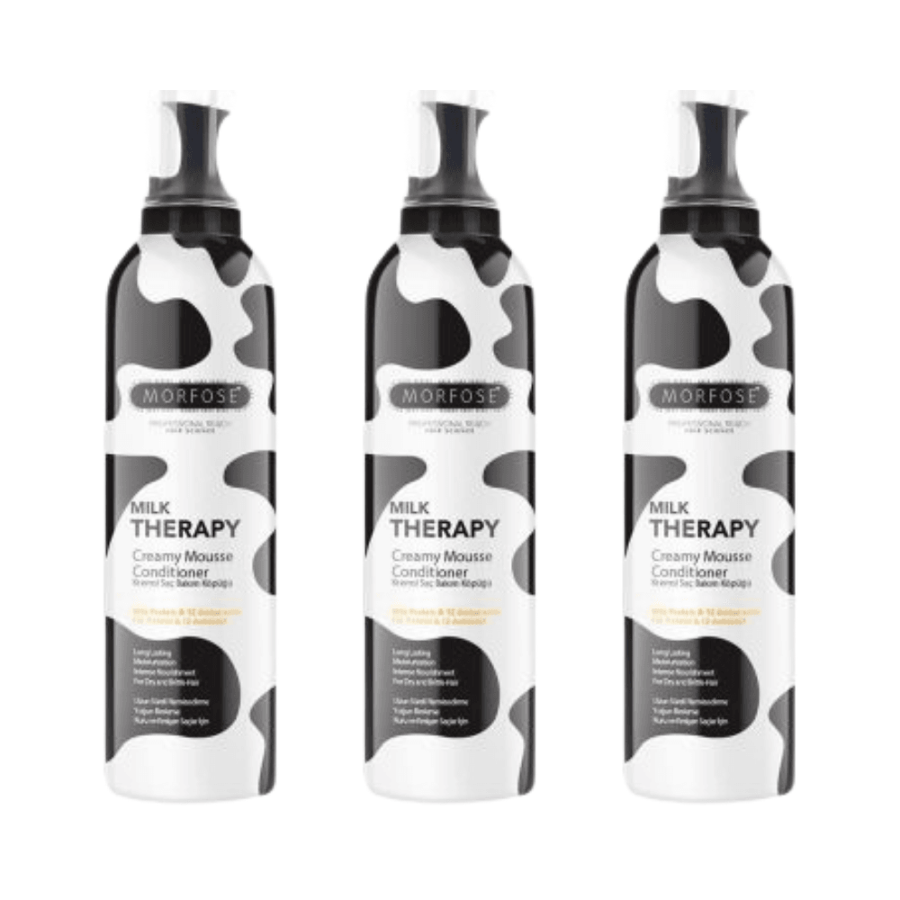 Morfose Milk Therapy Hair Creamy Mousse Conditioner 350 ml - 3 er Set