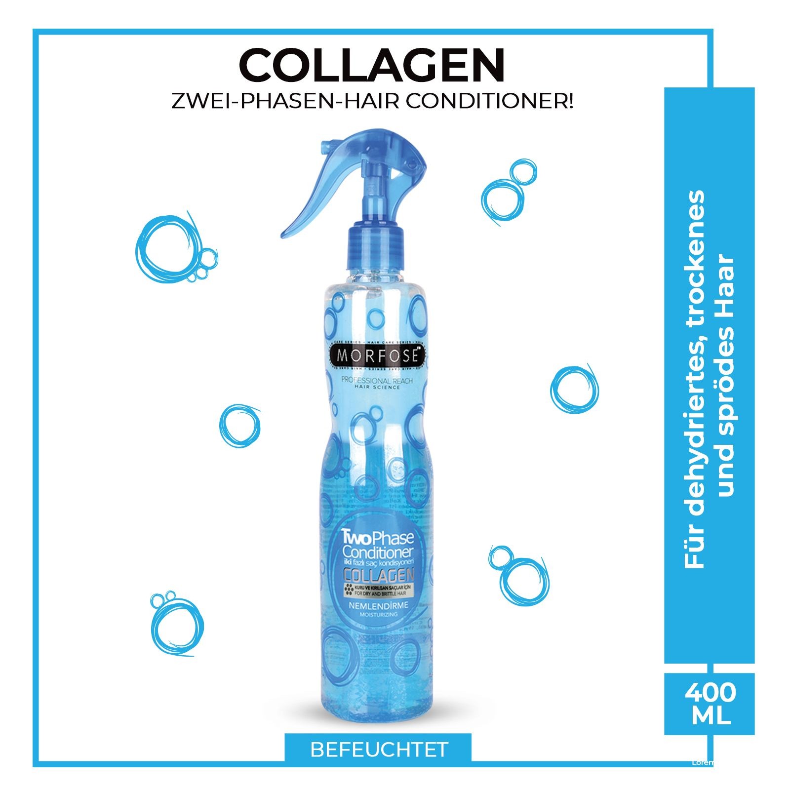 Morfose Collagen 2 Phase Hair Conditioner Spray 400 ml