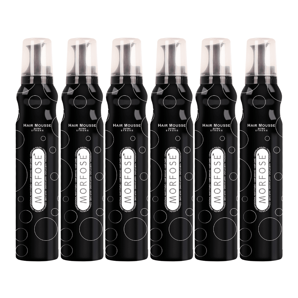 Morfose Extra Strong Haarmousse 200 ml - 6 er Set