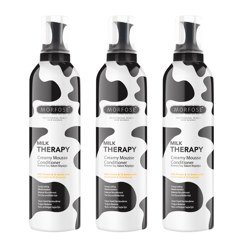 Morfose Milk Therapy Hair Creamy Mousse Conditioner 350 ml - 3 er Set
