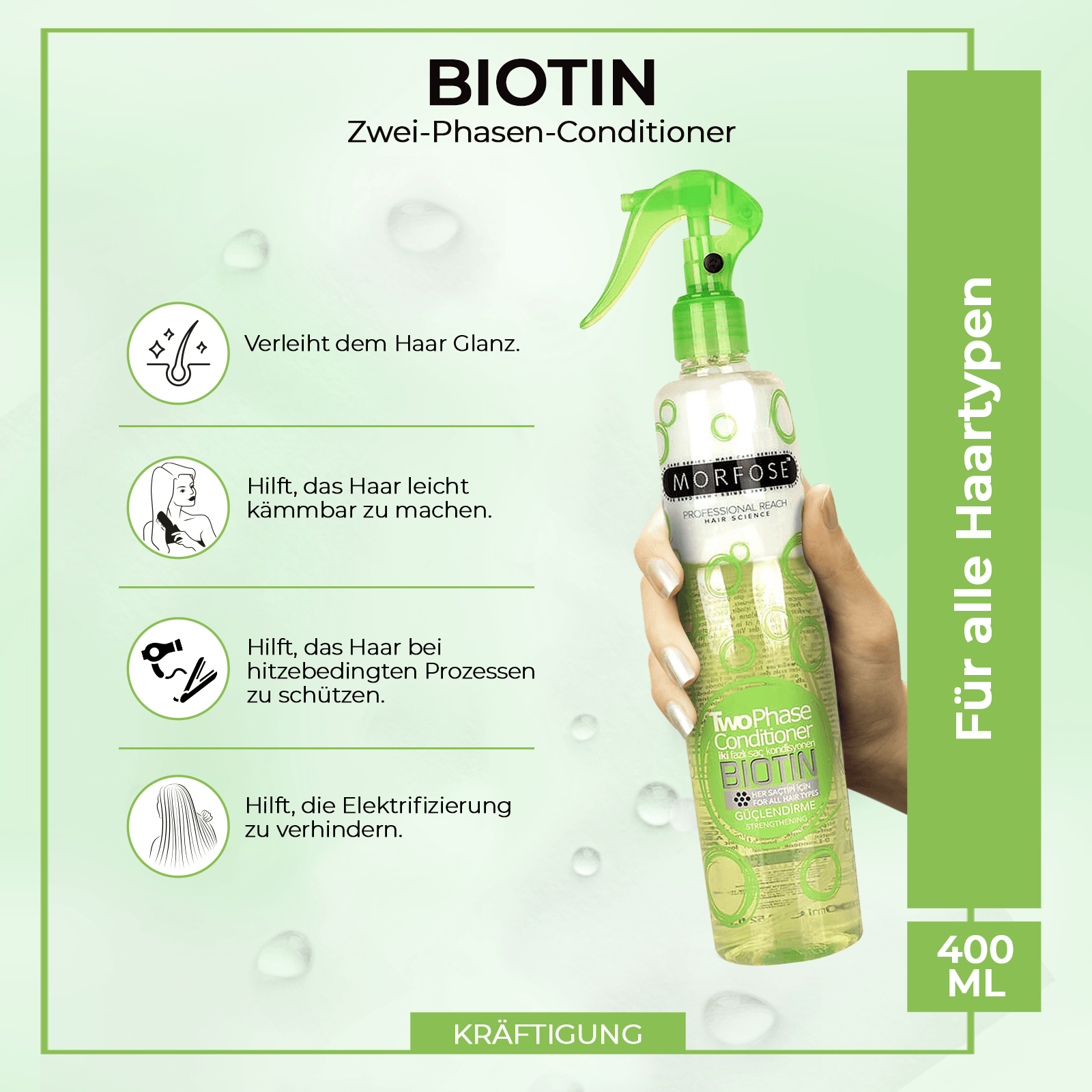 Morfose Biotin 2 Phase Hair Conditioner Spray 400 ml