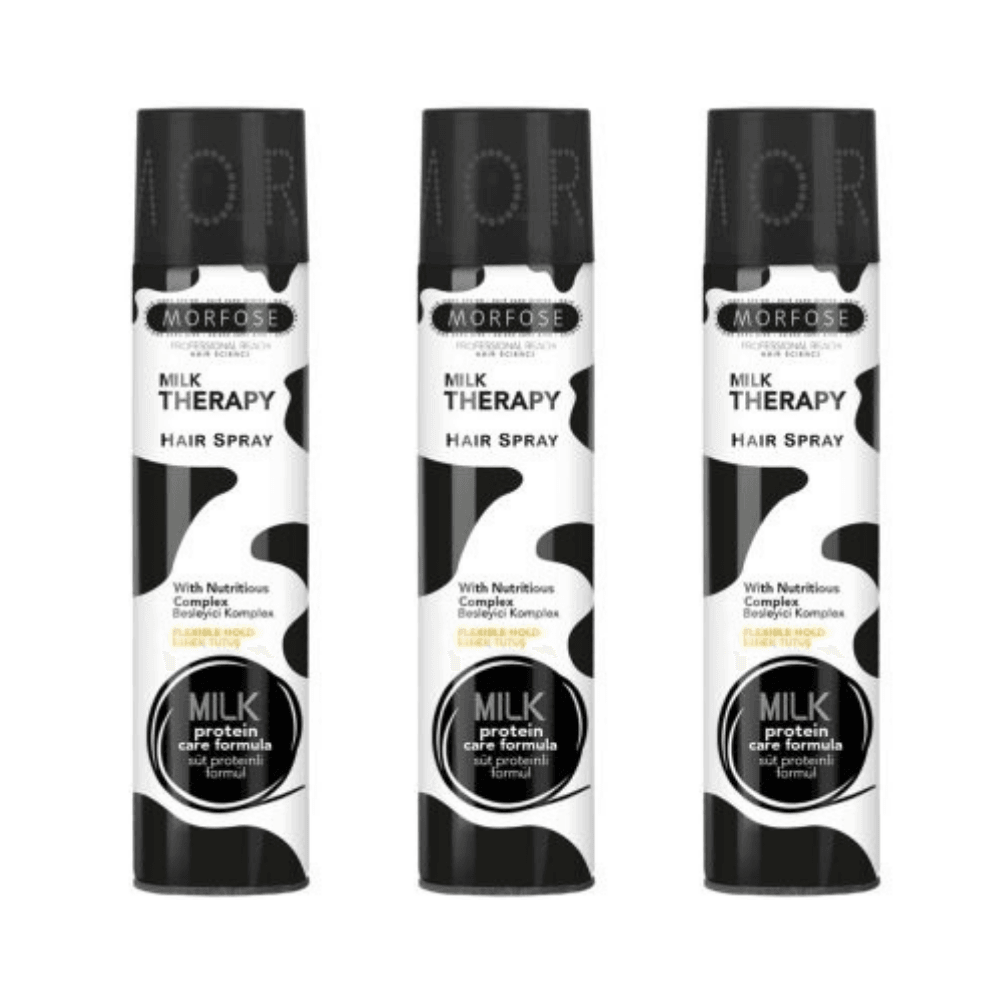 Morfose Milk Therapy Haarspray 300 ml - 3 er Set