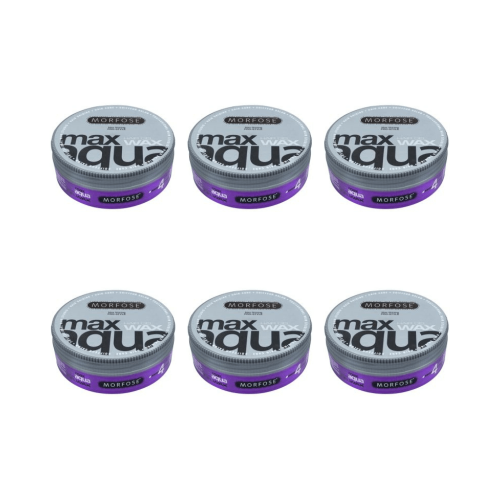Morfose Max Aqua Gel Haarwachs 175 ml - 6 er Set