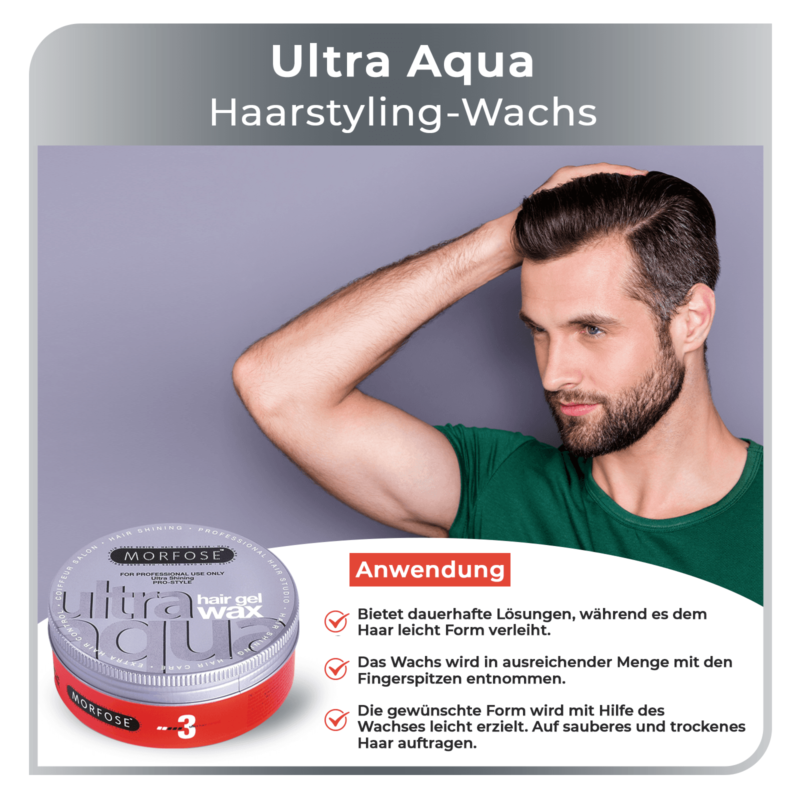 Morfose Ultra Aqua Gel Haarwachs 175 ml