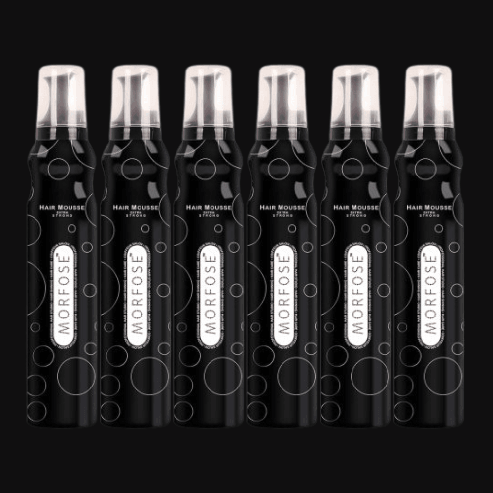 Morfose Extra Strong Haarmousse 200 ml - 6 er Set