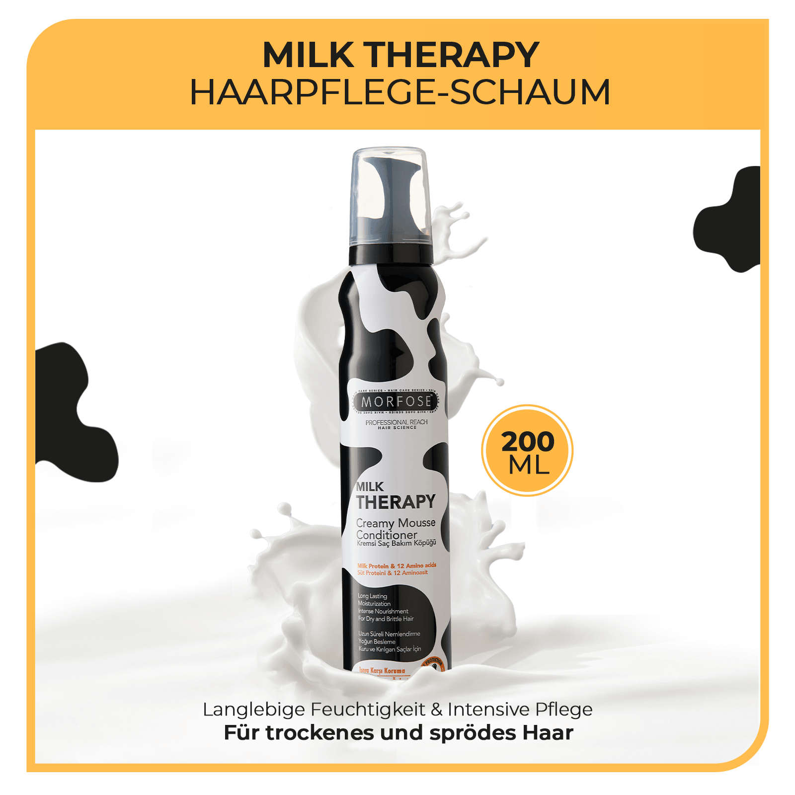 Morfose Milk Therapy Hair Creamy Mousse Conditioner 200 ml