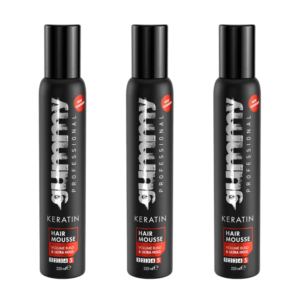 Gummy Professional Haarmousse 225 ml - Sparset - 3er Set