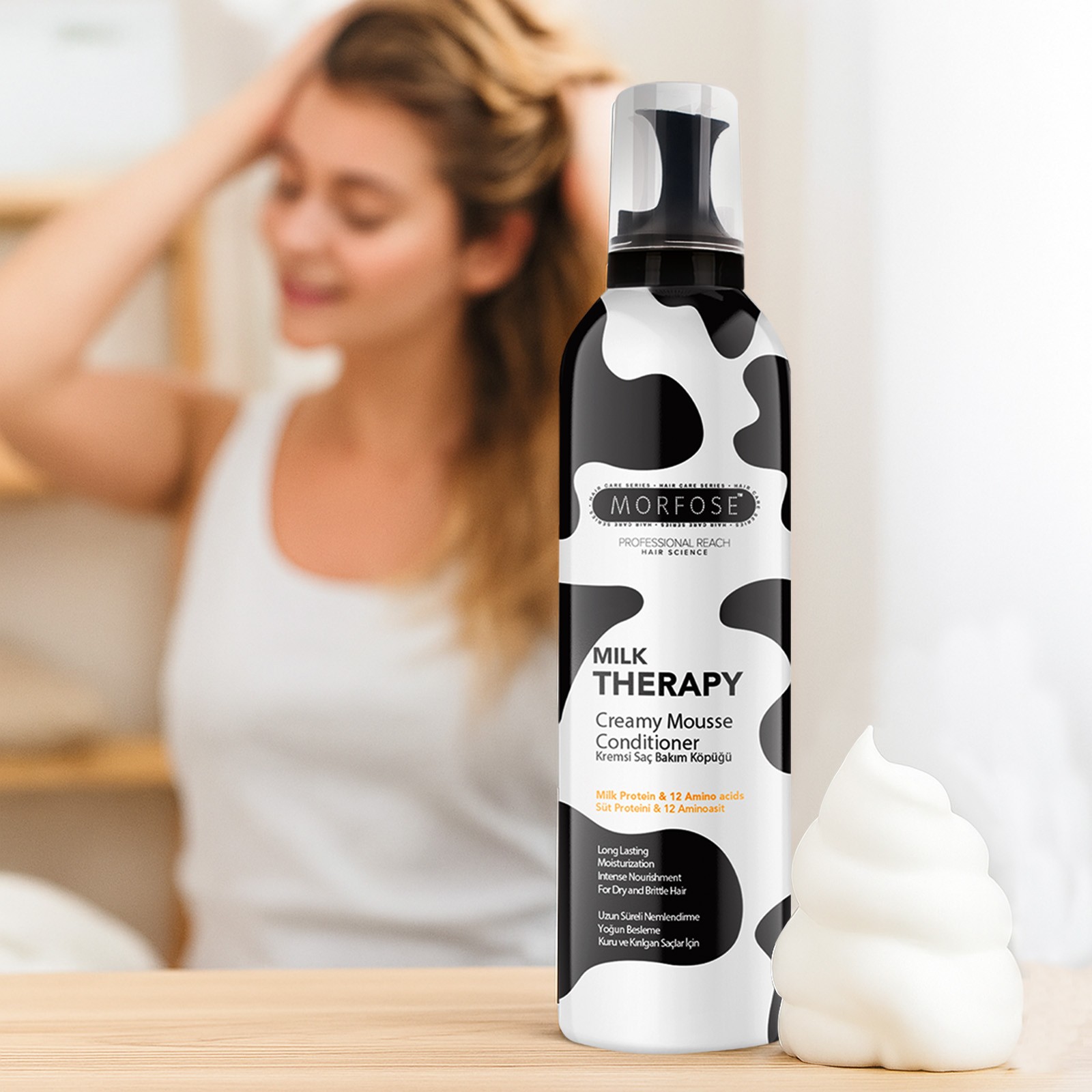 Morfose Milk Therapy Hair Creamy Mousse Conditioner 350 ml