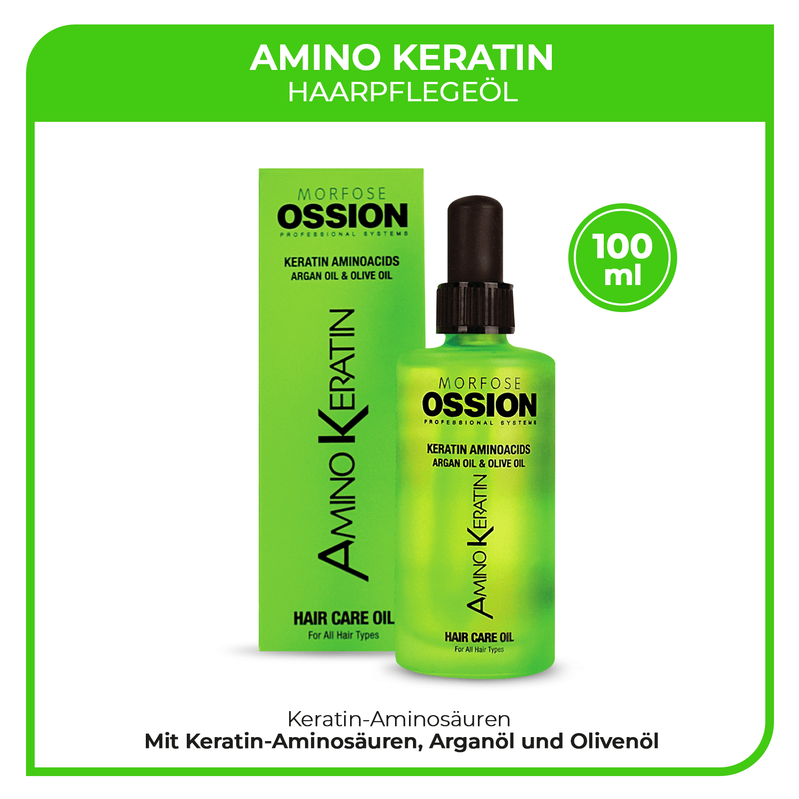 Morfose Ossion Amino Keratin Haaröl 100 ml