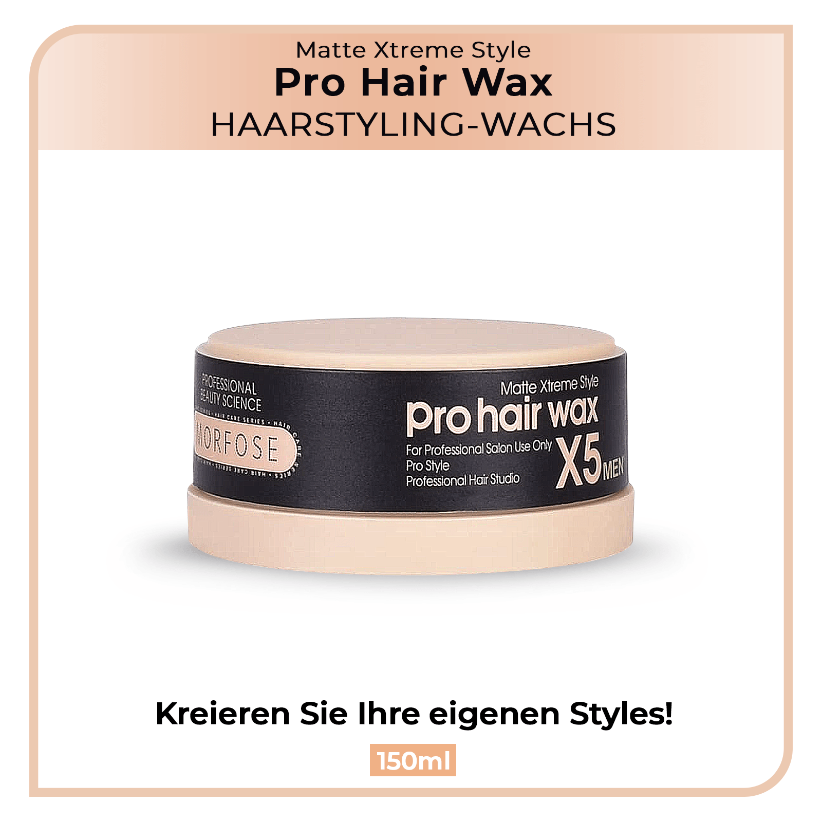 Morfose Matte Xtreme Style X5 Pro Haarwachs 150ml