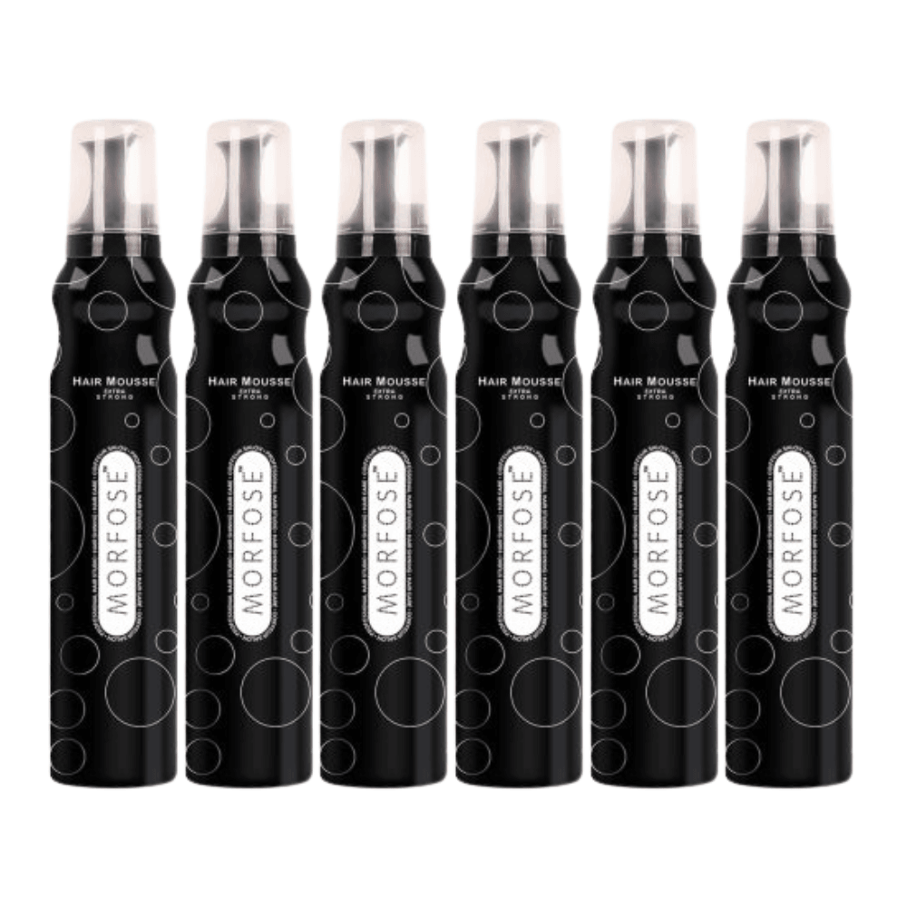 Morfose Extra Strong Haarmousse 200 ml - 6 er Set