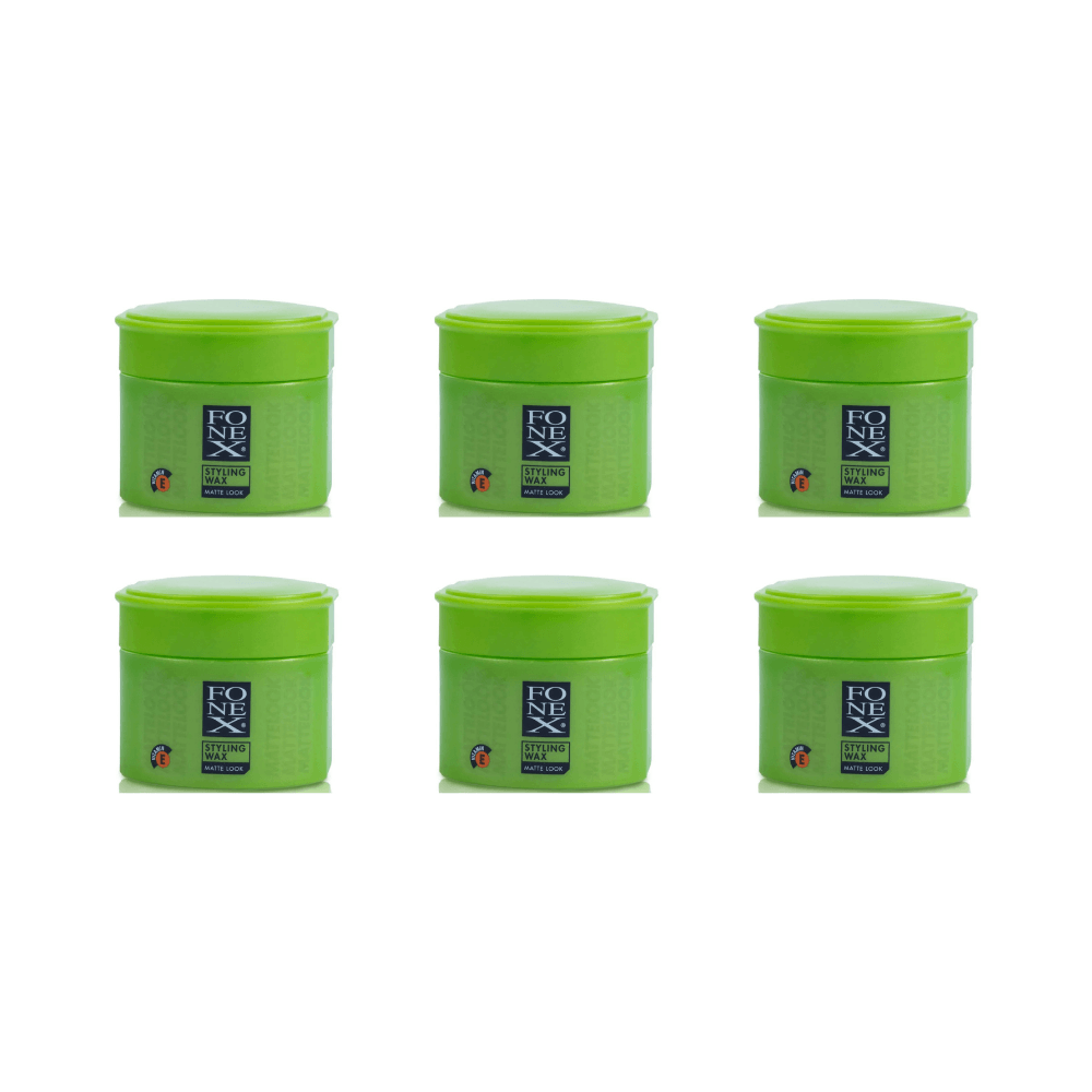 Fonex Matte Look Haarwachs 100 ml - Sparset - 6er Set