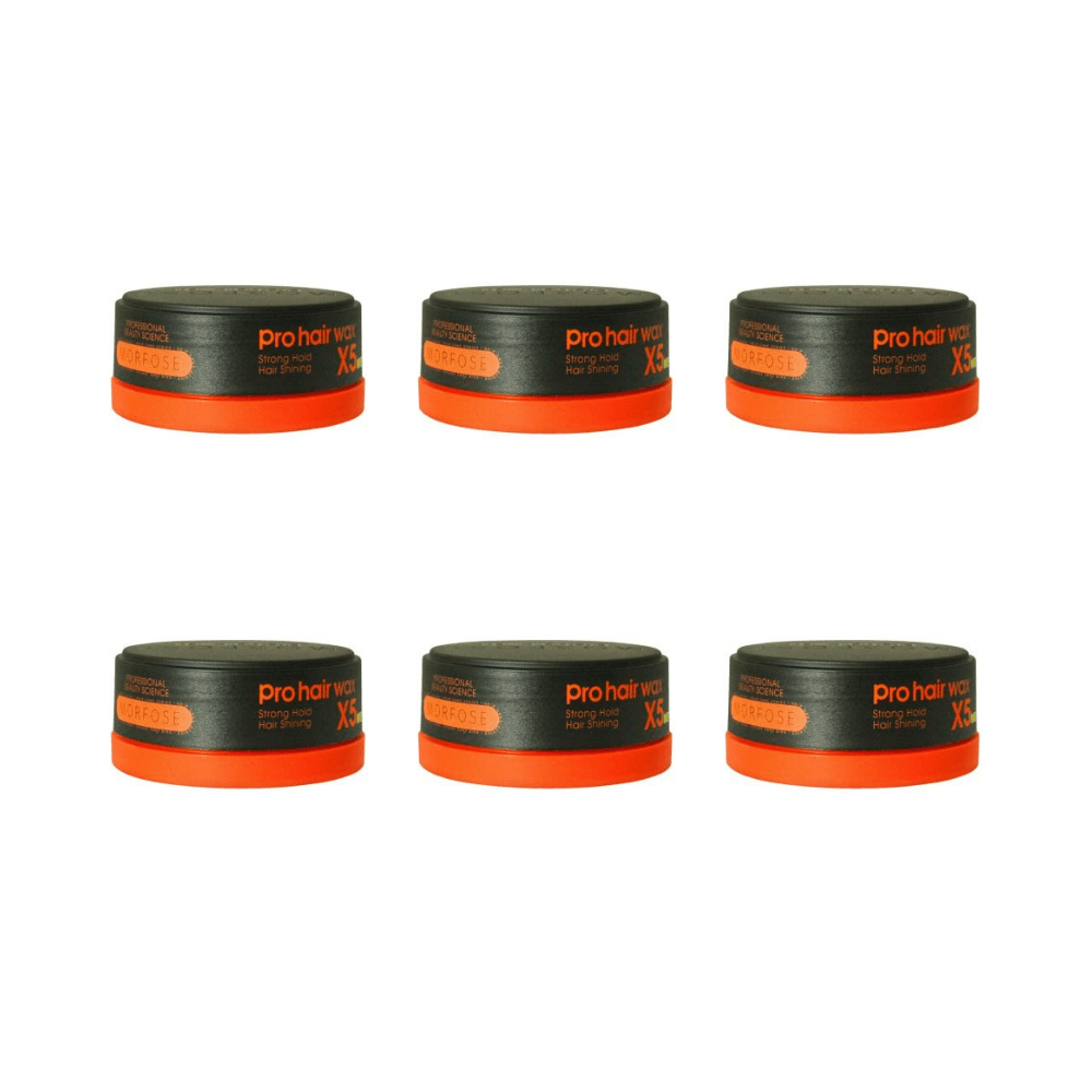 Morfose Strong Hold X5 Pro Haarwachs 150 ml - 6 er Set 