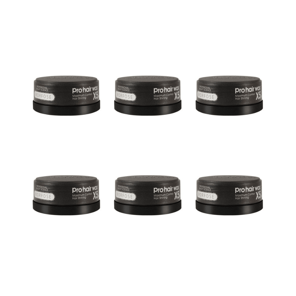 Morfose Maximum Control X5 Pro Haarwachs 150ml - 6 er Set