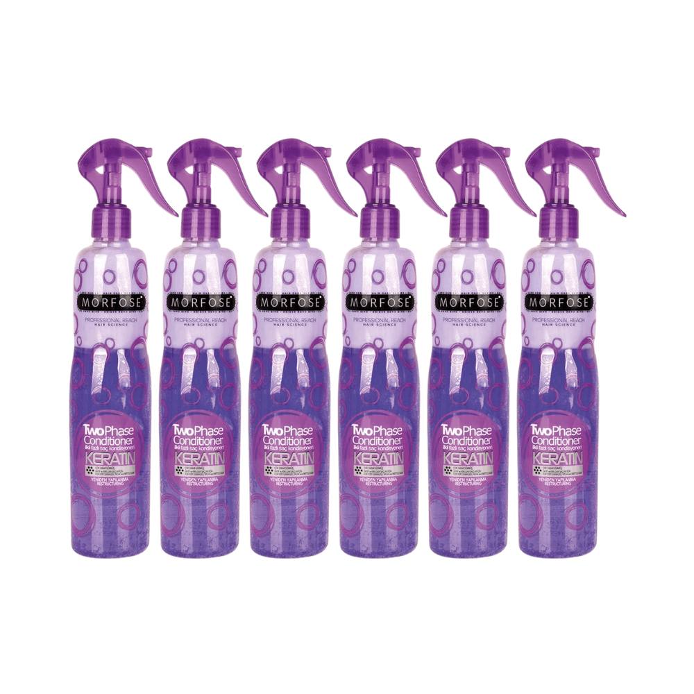 Morfose Keratin 2 Phase Hair Conditioner Spray 400 ml - 6 er Set
