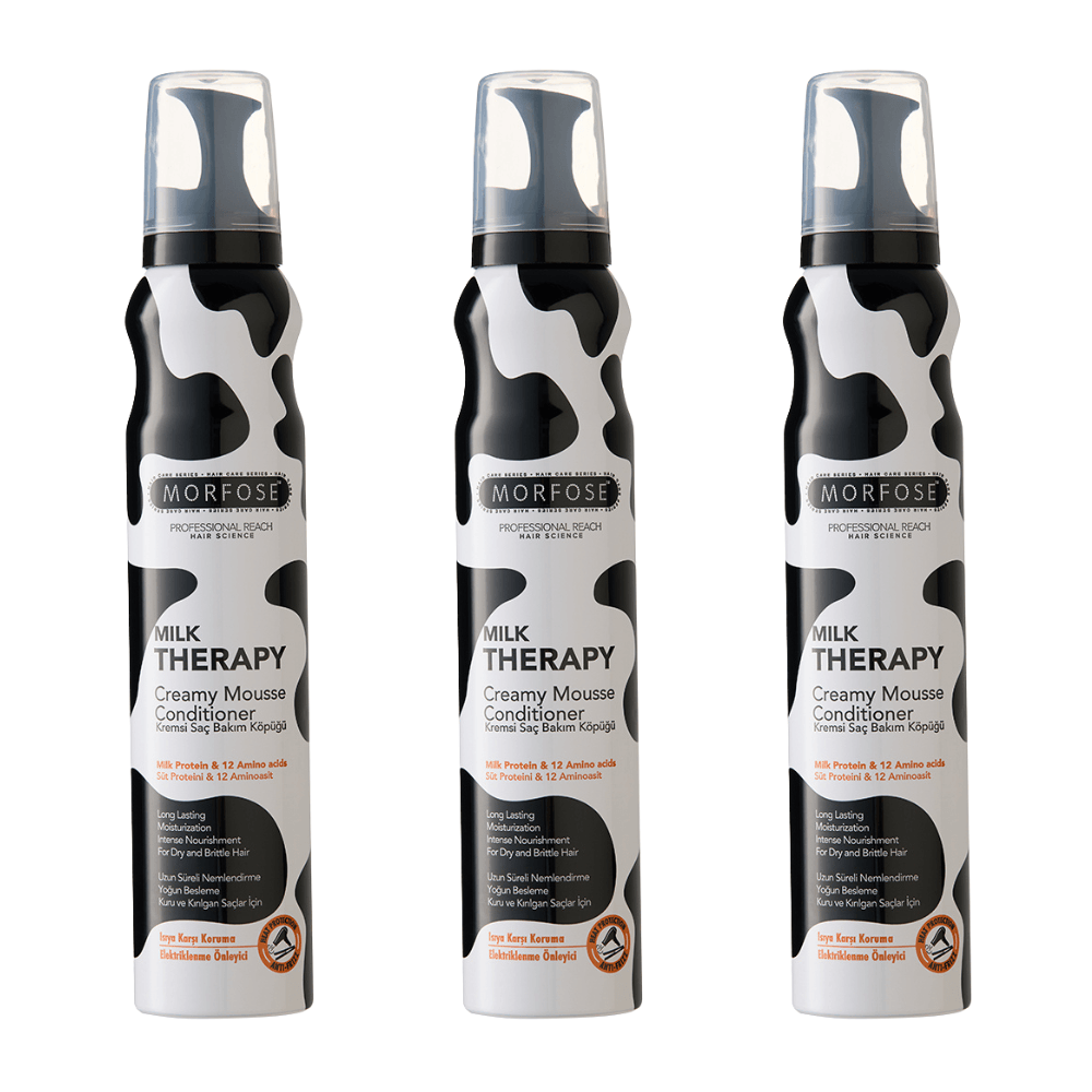 Morfose Milk Therapy Hair Creamy Mousse Conditioner 200 ml - 3 er Set