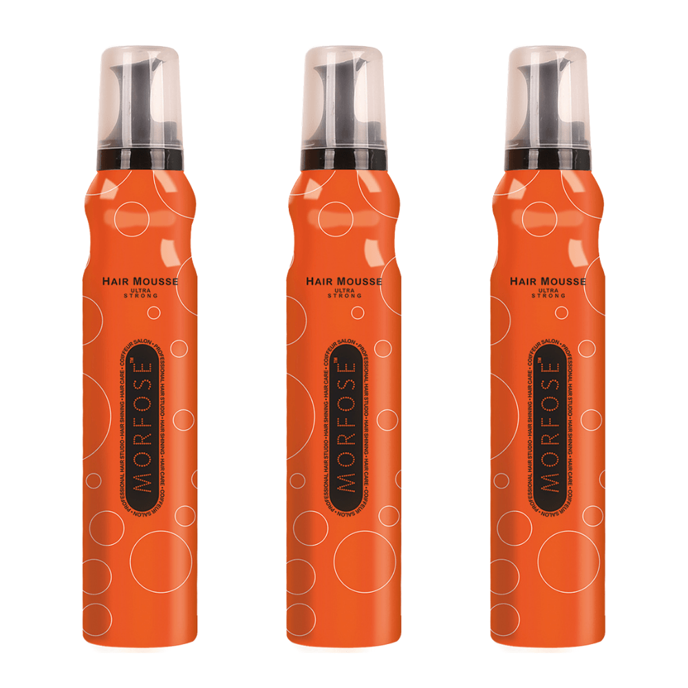 Morfose Ultra Strong Haarmousse 200 ml - 3 er Set