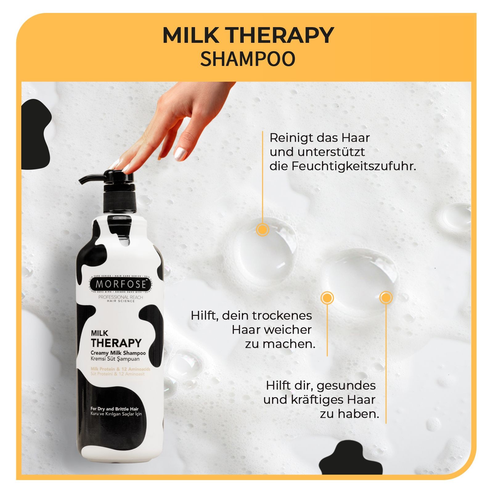 Morfose Milk Therapy Creamy Shampoo 1000 ml