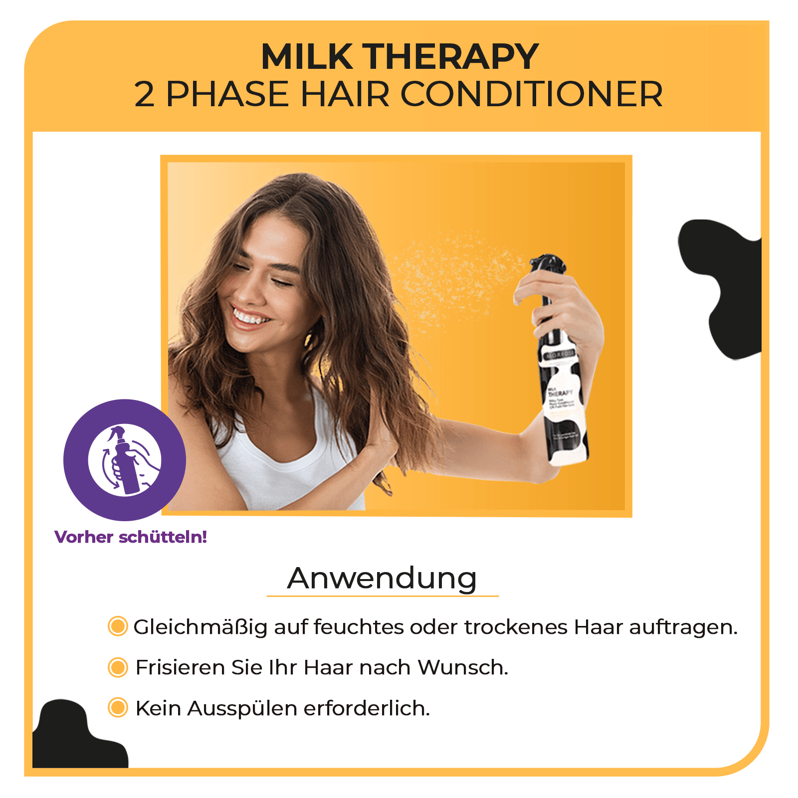 Morfose Milk Therapy 2 Phase Hair Conditioner Spray 400 ml