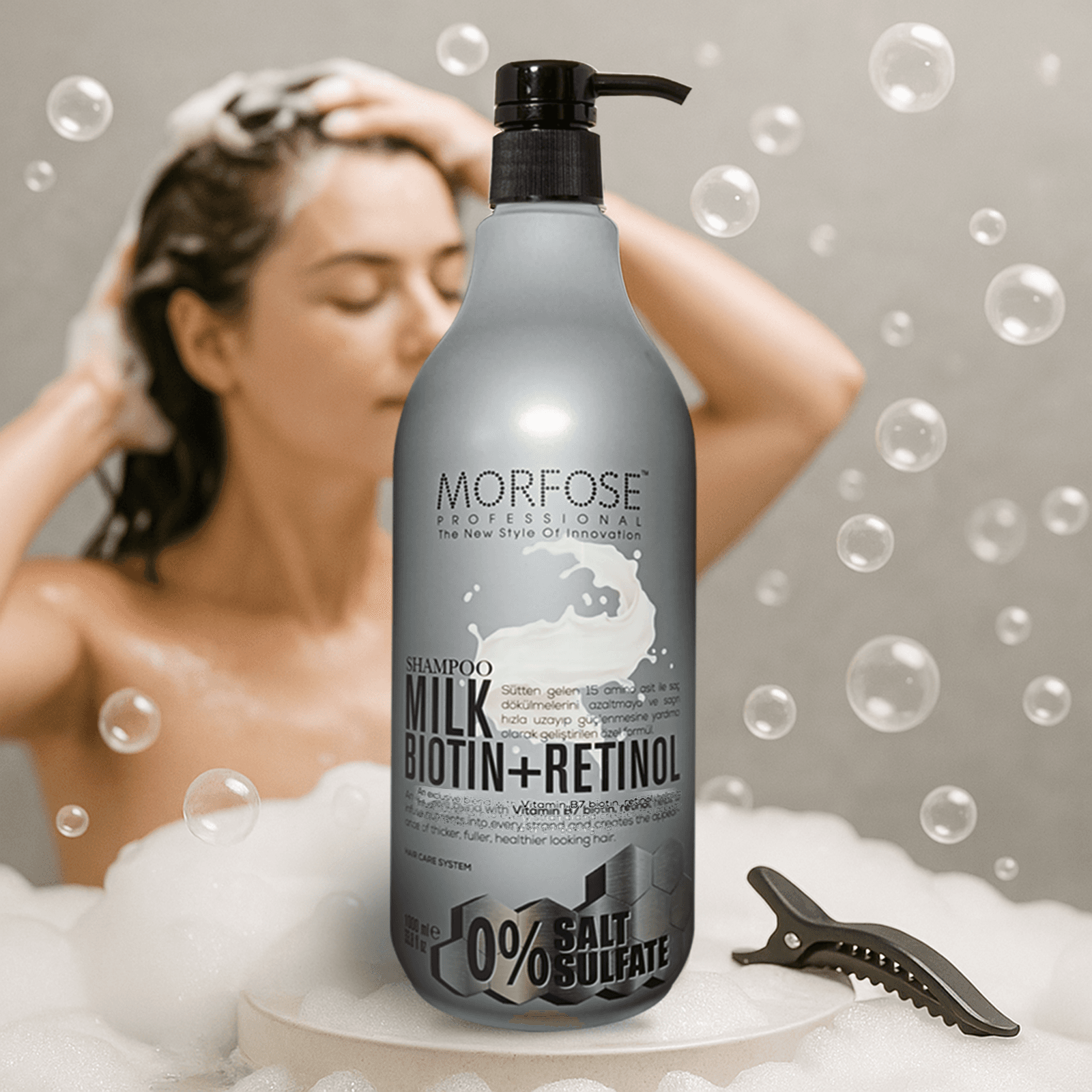 Morfose Milk Biotin & Retinol Shampoo 1000 ml