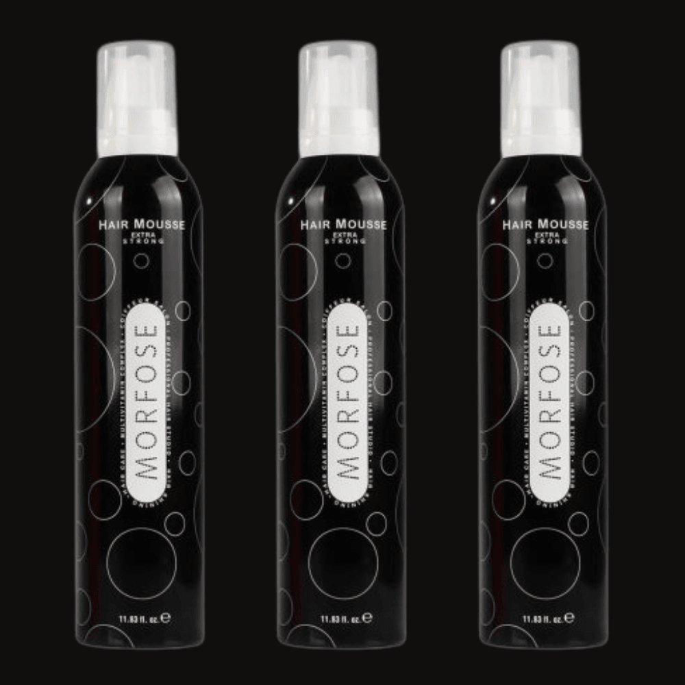 Morfose Extra Strong Haarmousse 350 ml - 3 er Set