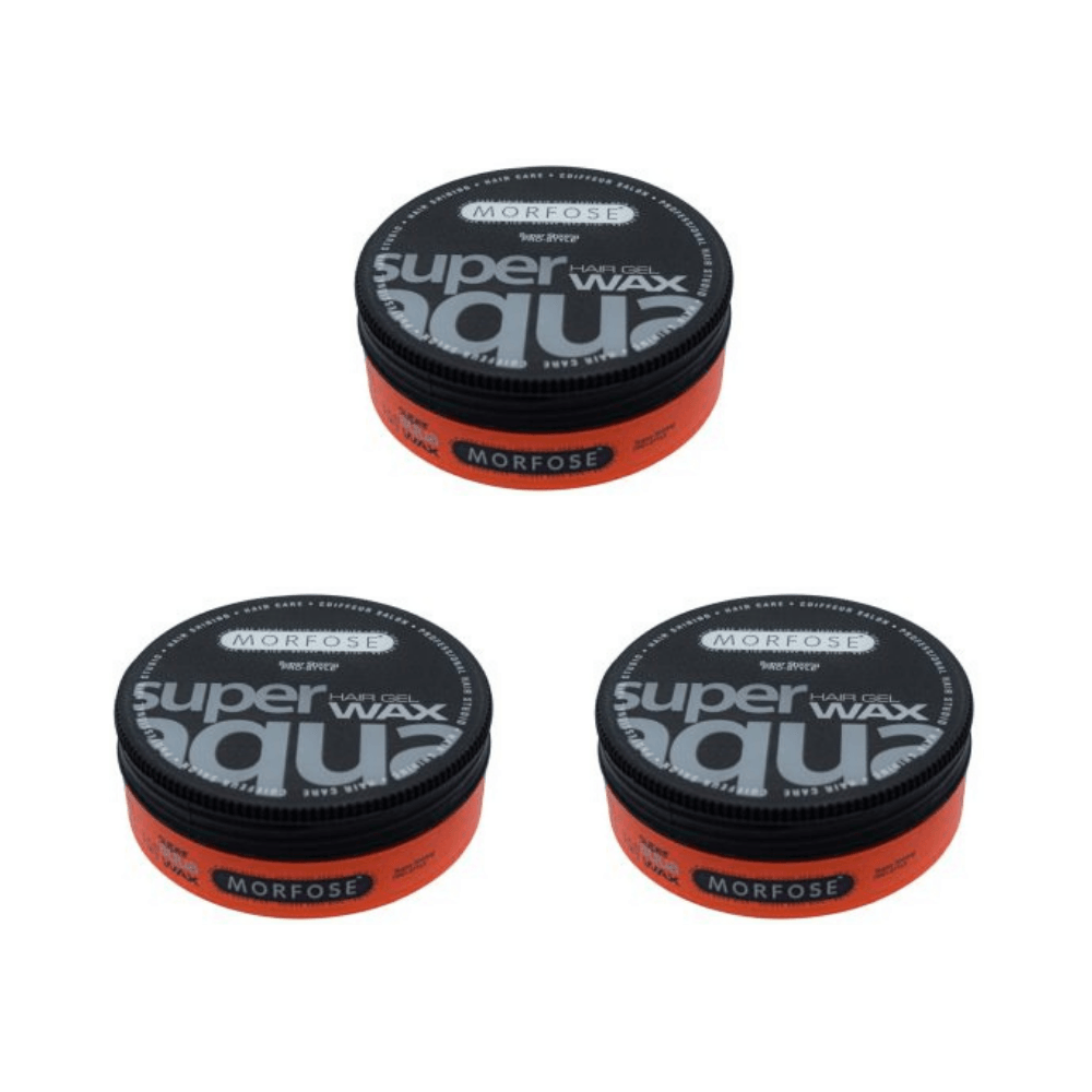 Morfose Super Aqua Gel Haarwachs 175 ml - 3 er Set 