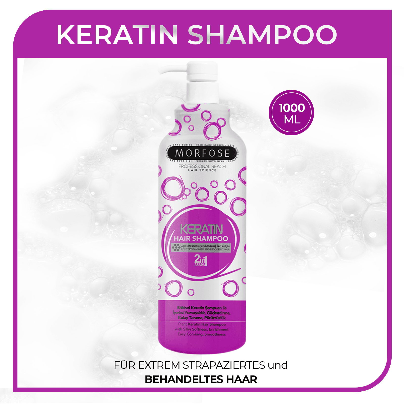 Morfose Keratin Shampoo 1000 ml