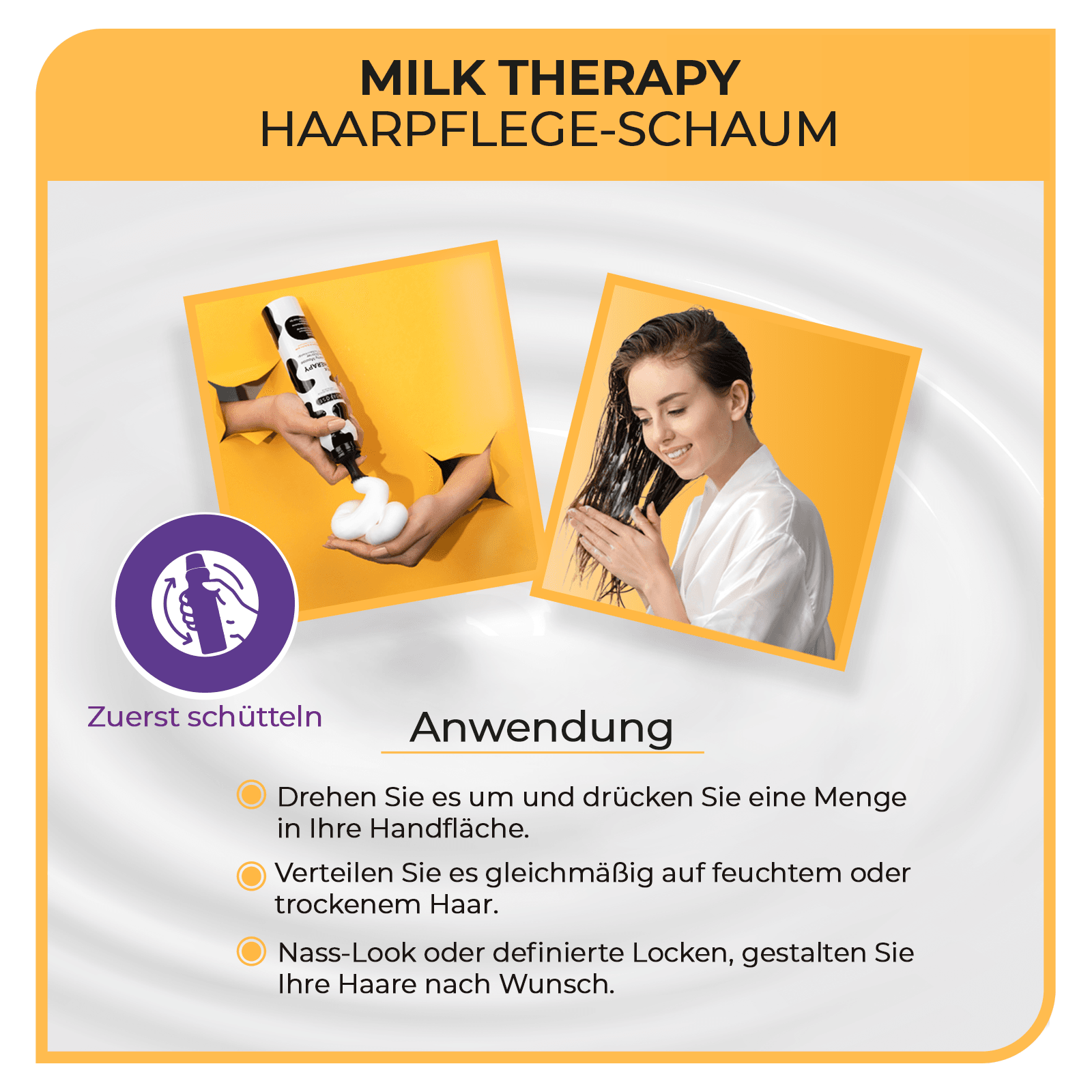 Morfose Milk Therapy Hair Creamy Mousse Conditioner 200 ml