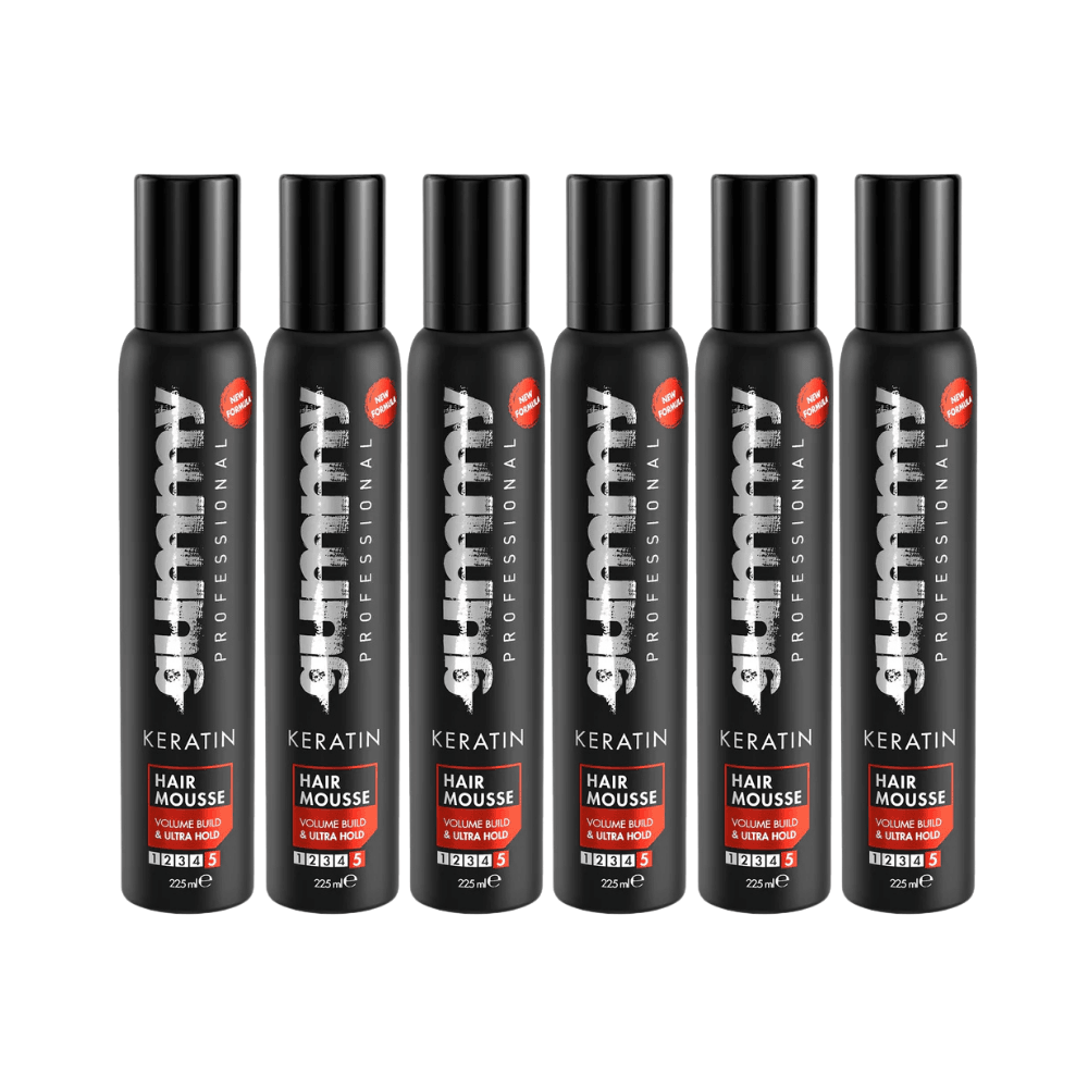 Gummy Professional Haarmousse 225 ml - Sparset - 6er Set