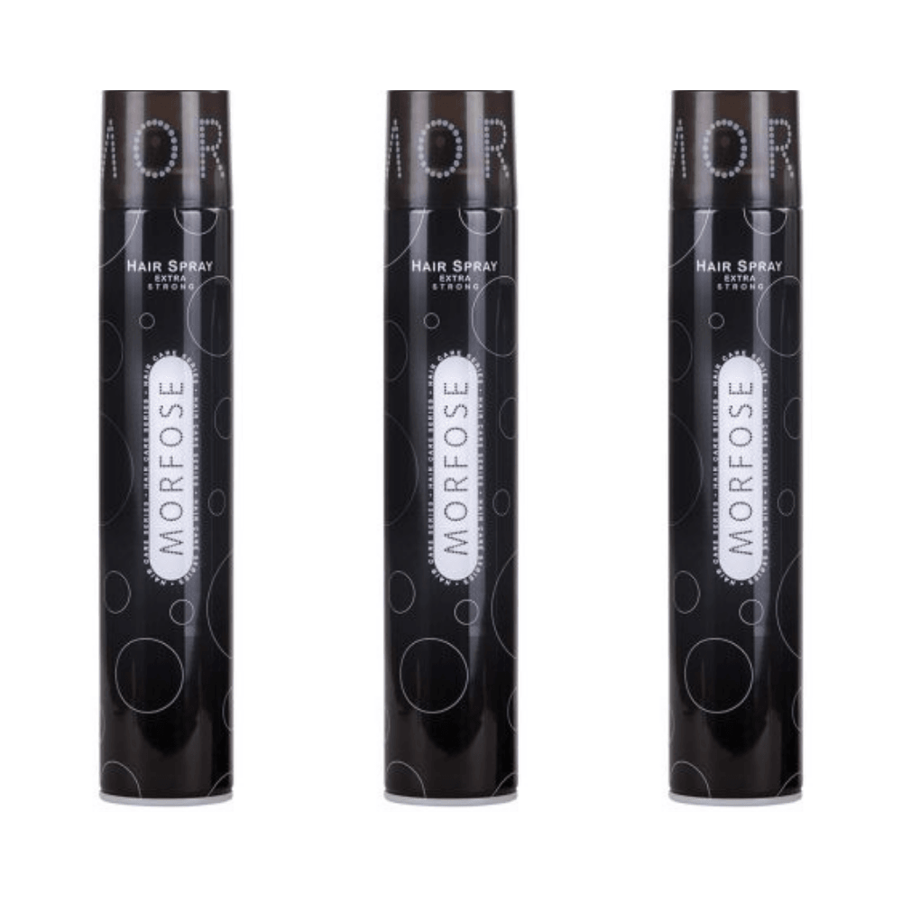 Morfose Extra Strong Haarspray 400 ml - 3 er Set