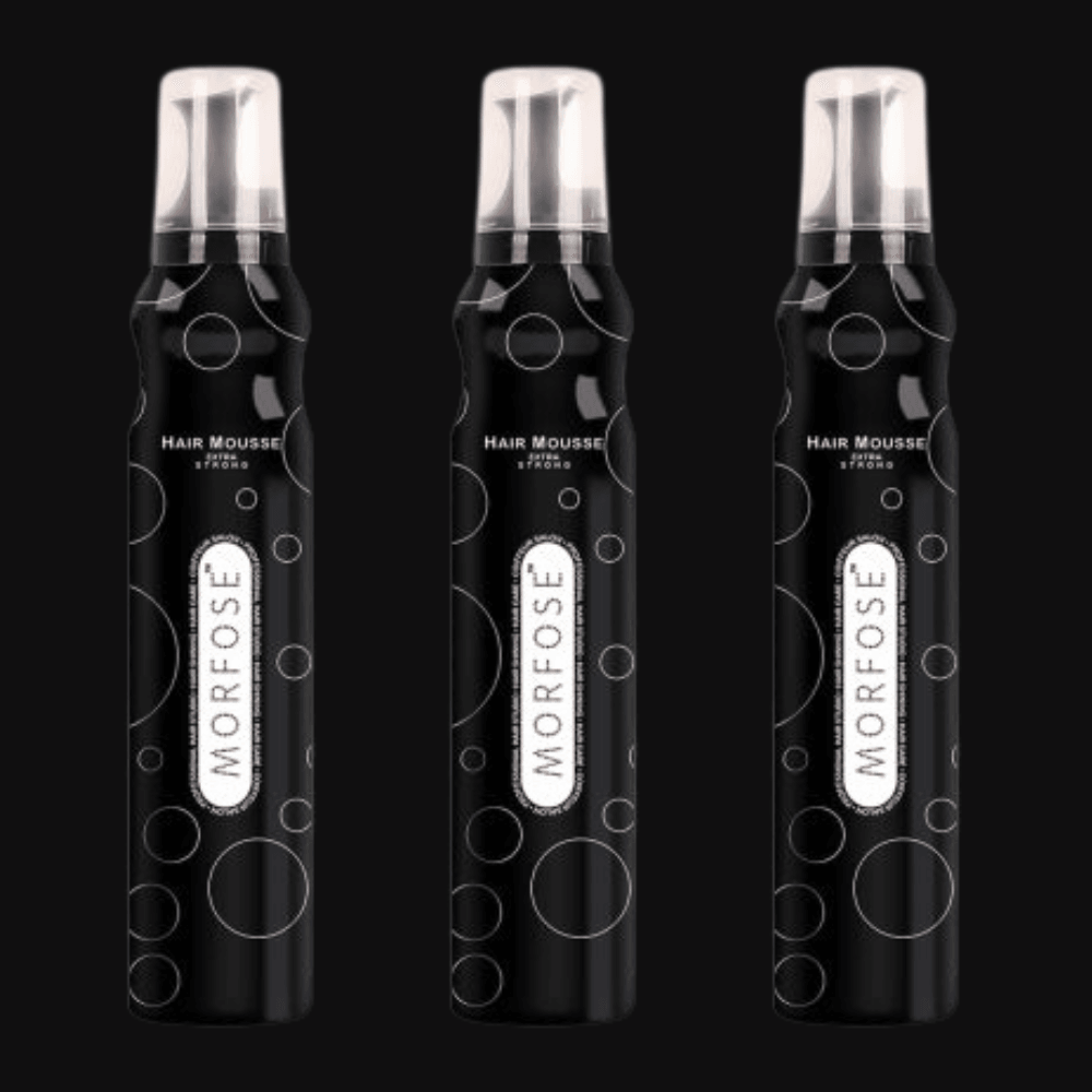 Morfose Extra Strong Haarmousse 200 ml - 3 er Set