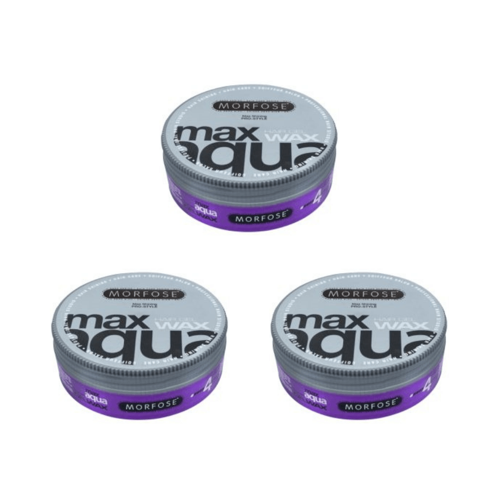 Morfose Max Aqua Gel Haarwachs 175 ml - 3 er Set 