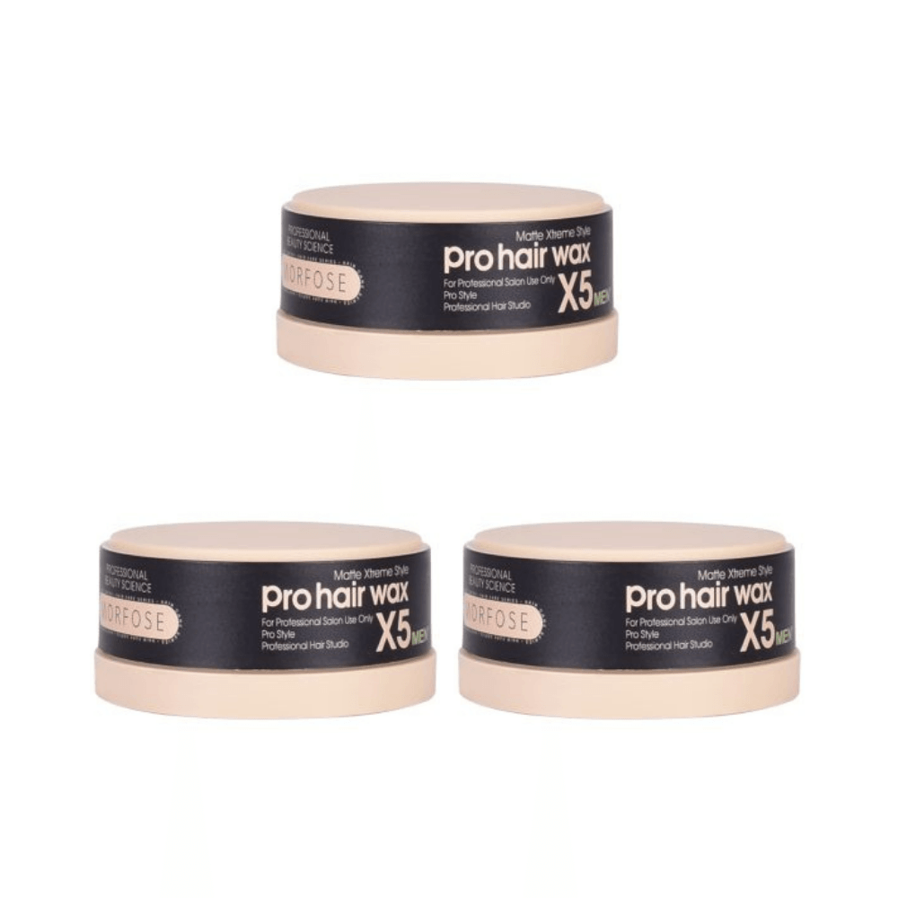 Morfose Matte Xtreme Style X5 Pro Haarwachs 150ml - 3 er Set 