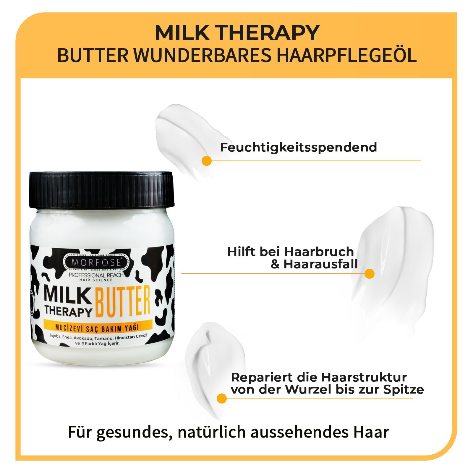 Morfose Milk Therapy Butter Haaröl 200 ml