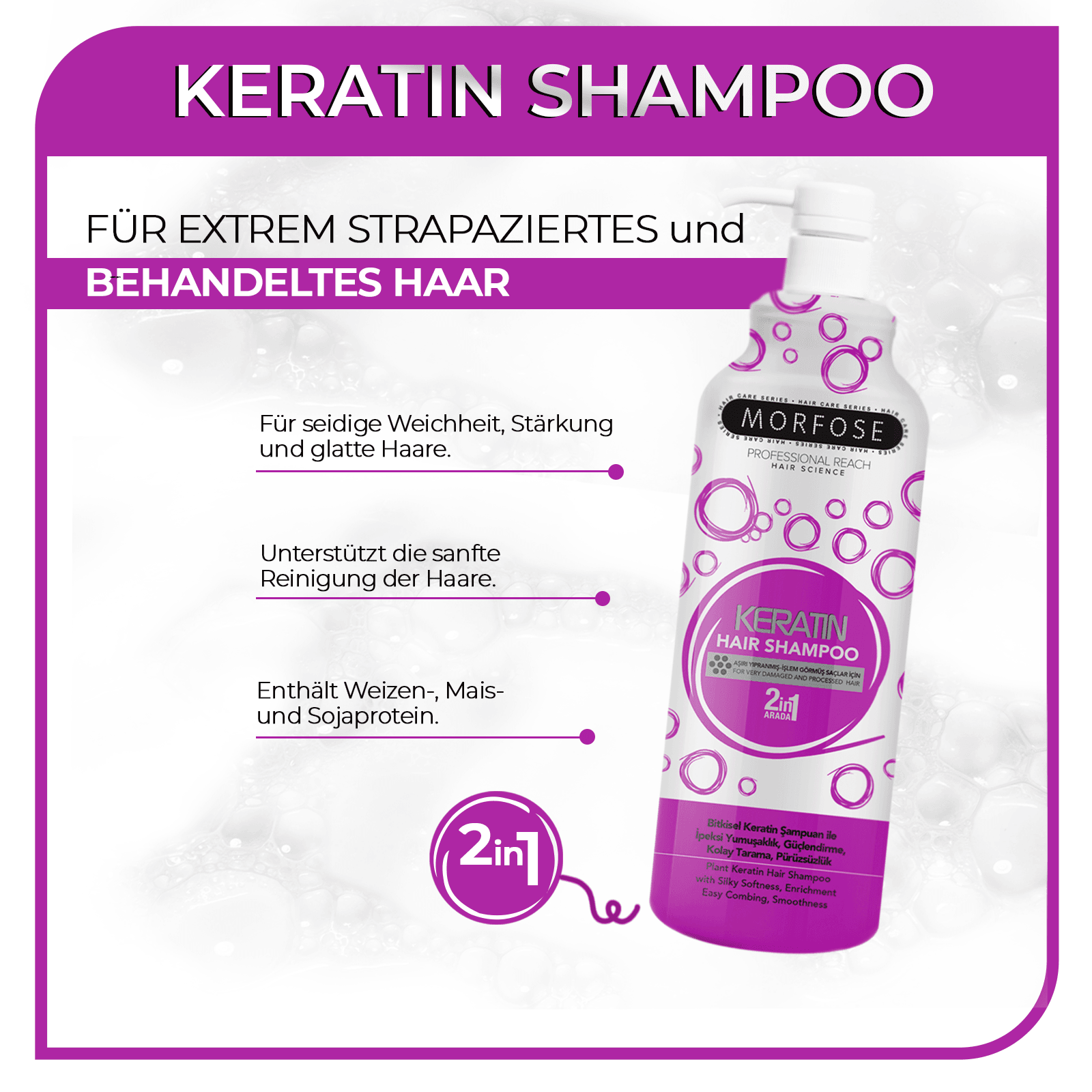 Morfose Keratin Shampoo 1000 ml