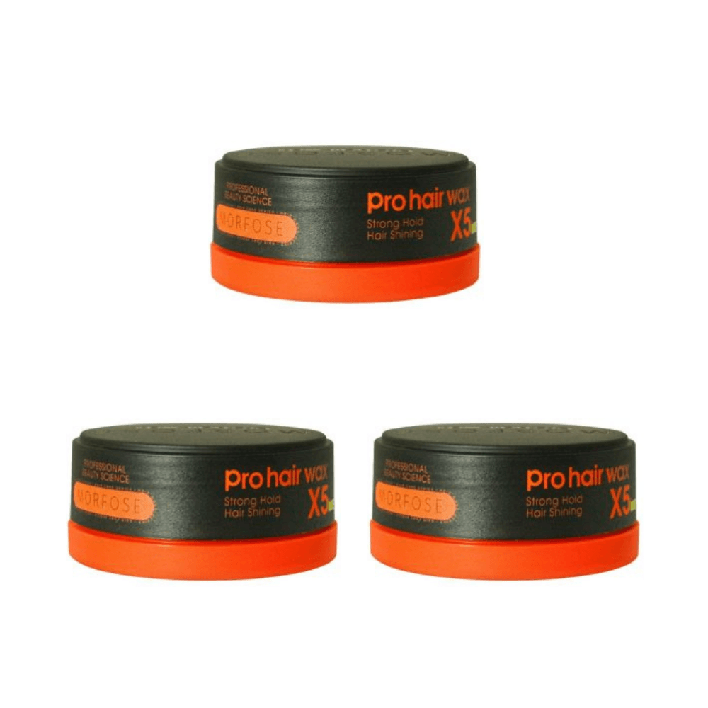 Morfose Strong Hold X5 Pro Haarwachs 150 ml - 3 er Set 